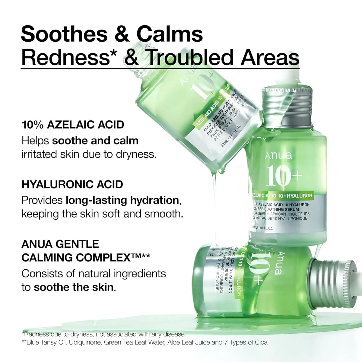 Anua Azelaic Acid 10 Hyaluron Redness Soothing Serum